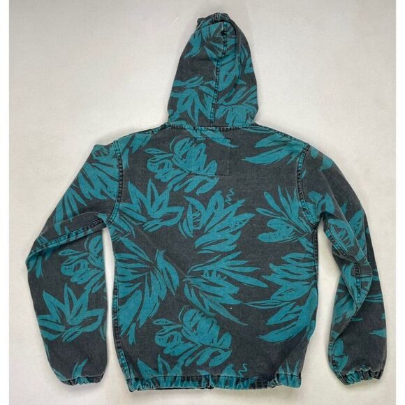 Warriors Of Radness Lightweight Hooded Jacket Men Small Blue Black - Picture 3 of 6